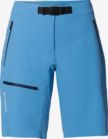 VAUDE Regular Outdoor Pants 'Badile' in Blue: front