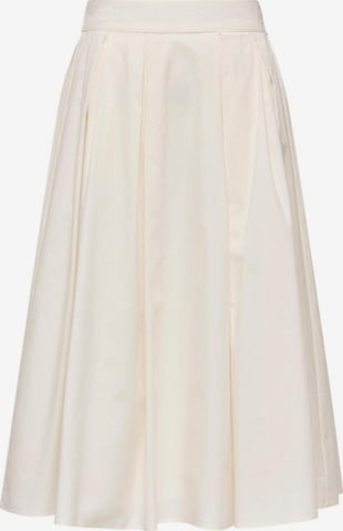 Gonna 'Onlmaila Long Pleat Skirt Ox Wvn 15369555' di ONLY in bianco: frontale