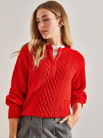 Bianco LucciPulover 'Pullover' - crvena boja