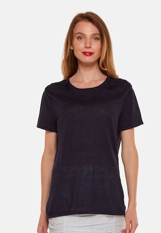 TOOche Shirt 'Nizza' in Zwart: voorkant