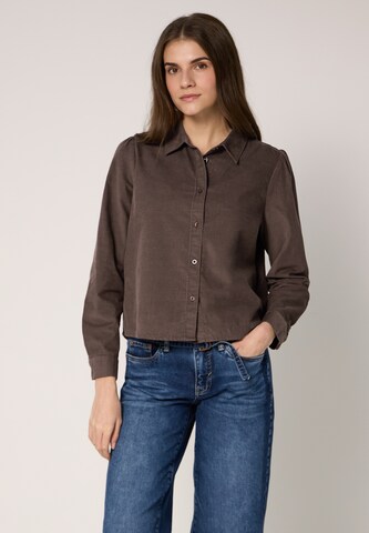 Street One Studio Blouse in Brown: front