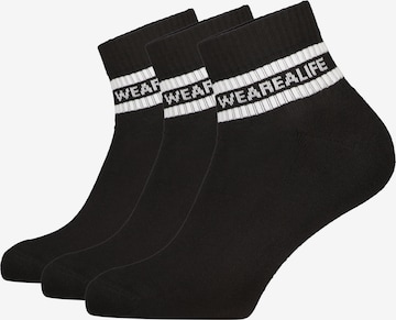 alife & kickin Socken 'RikaAK' in Schwarz: Vorderseite