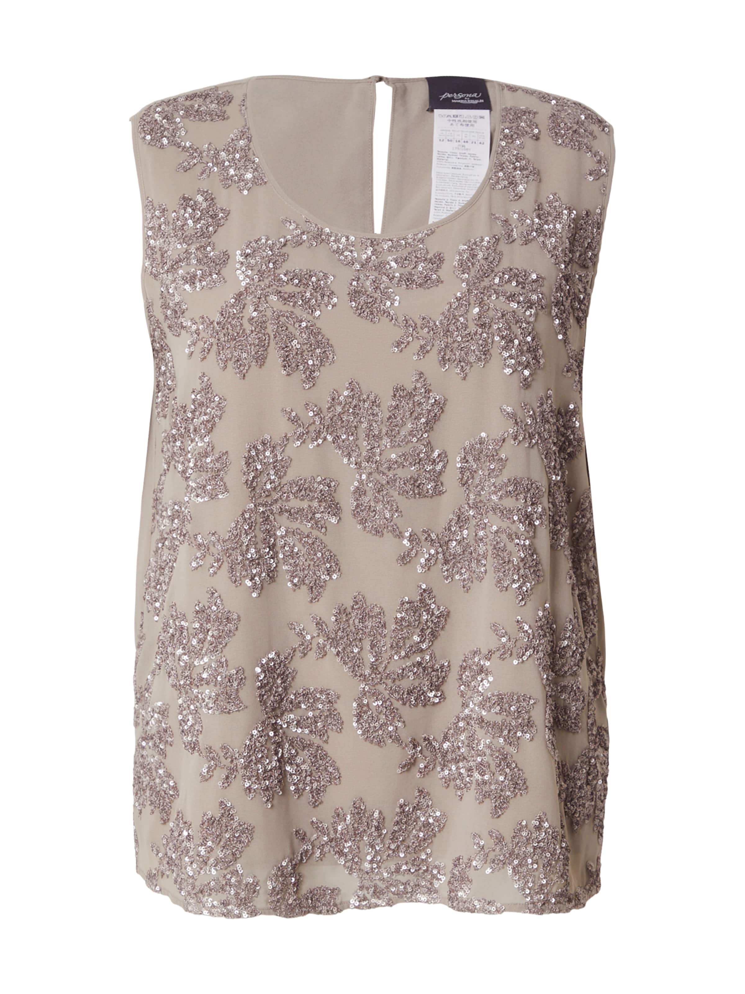 Persona by Marina Rinaldi - Blusa 'GIOIOSA' em cinzento: frente