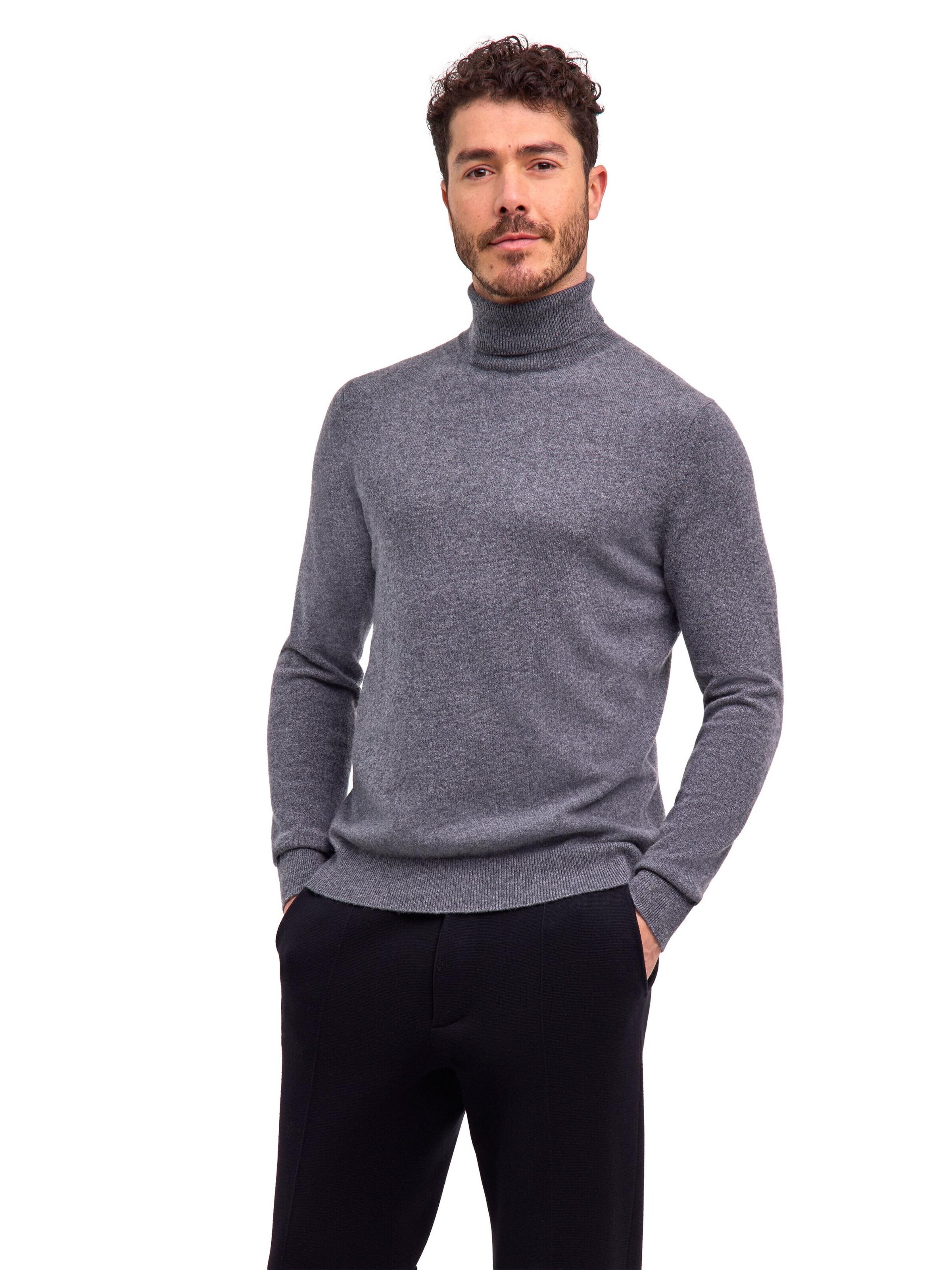 FALKE Pullover 'Pure Cashmere'‌‌‌‌‌ in Grau: Vorderseite