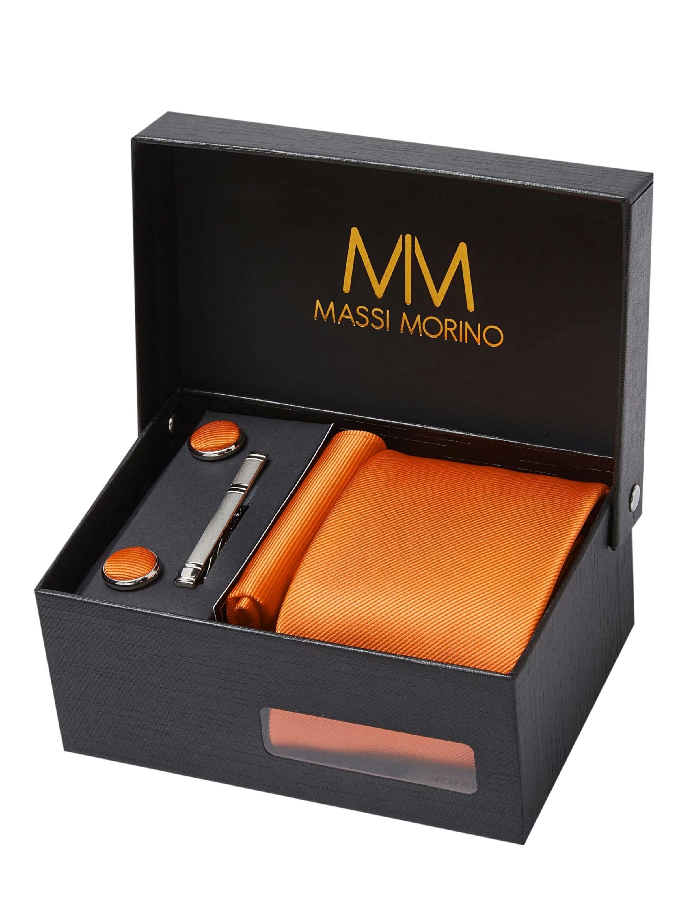 Massi Morino Tie in Orange: front