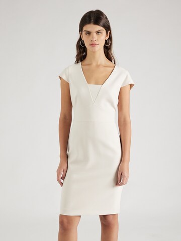 COMMA Sheath Dress in Beige: front