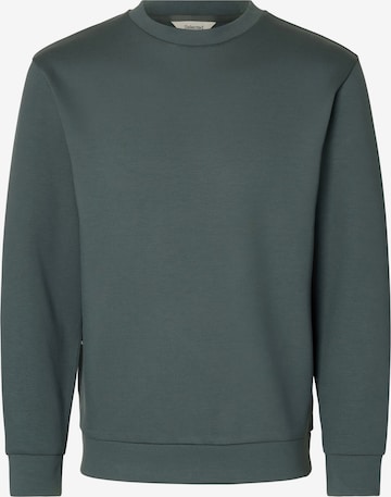 SELECTED Bluzka sportowa w kolorze zielony: przód