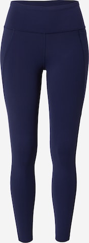 Skinny Pantalon de sport Reebok en bleu : devant