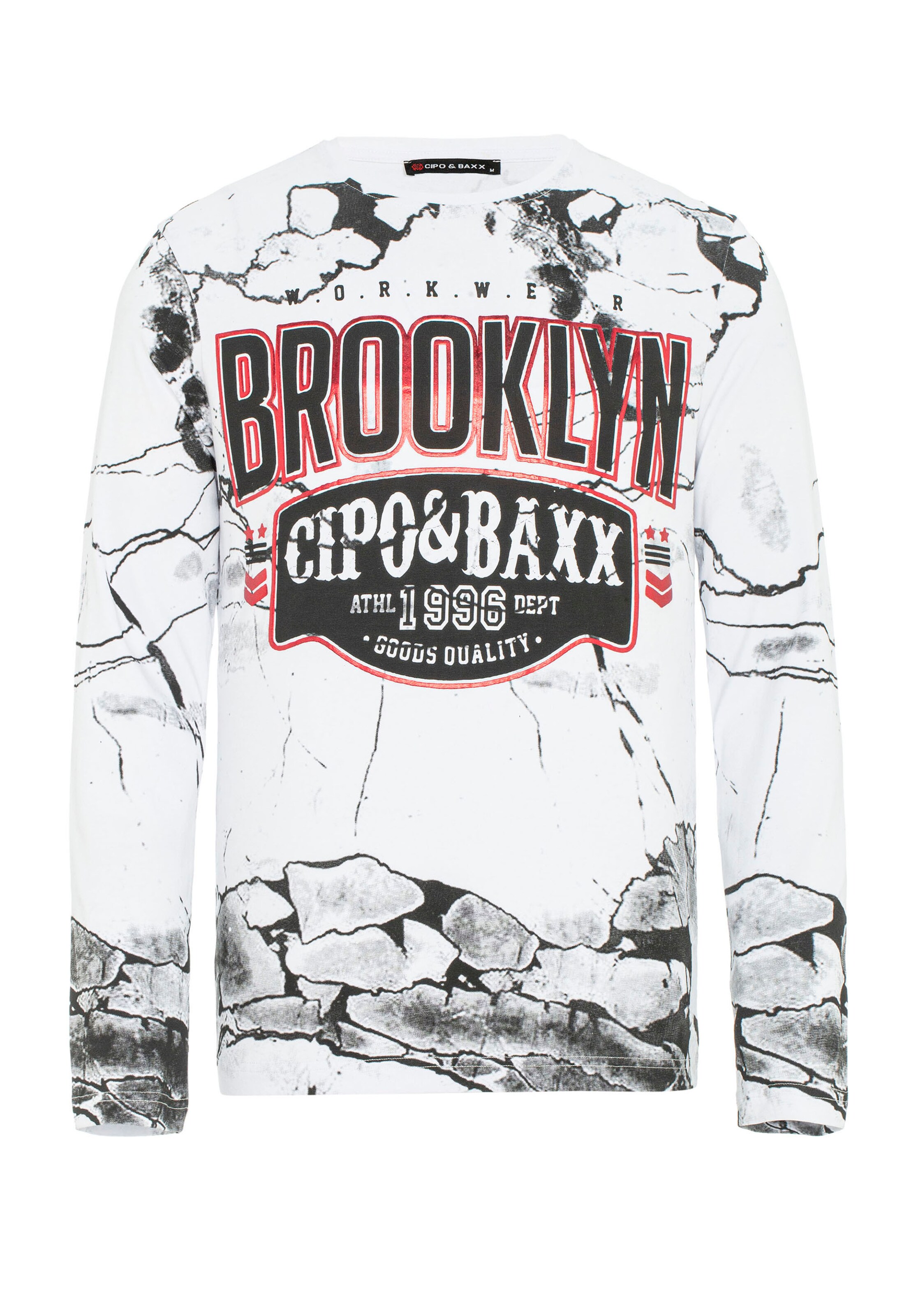 CIPO & BAXX Shirt in Wit: voorkant