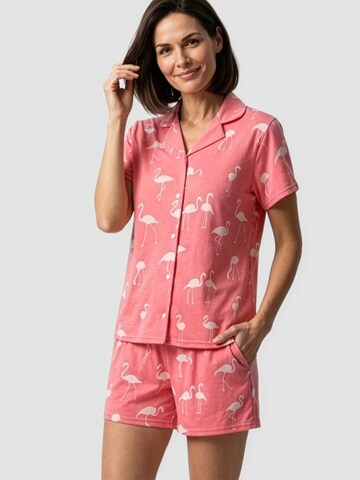 Rösch Shorty ' Flamingo ' in Pink: front