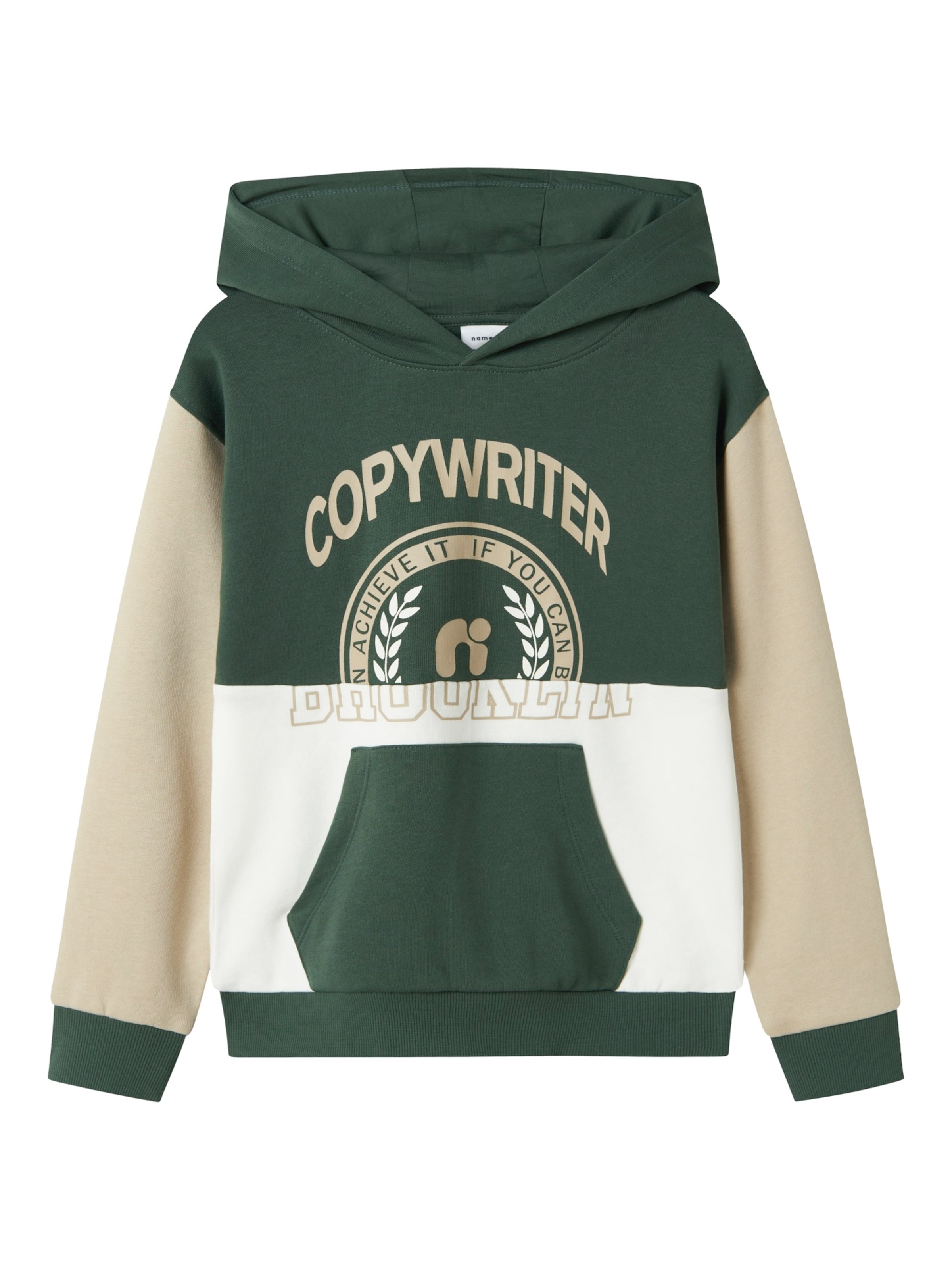 NAME IT Sweatshirt 'NKMNOLA' in Green: front