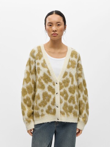 OBJECT Gebreid vest in Beige: voorkant