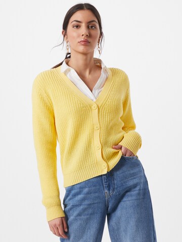 ONLY Gebreid vest in Geel: voorkant