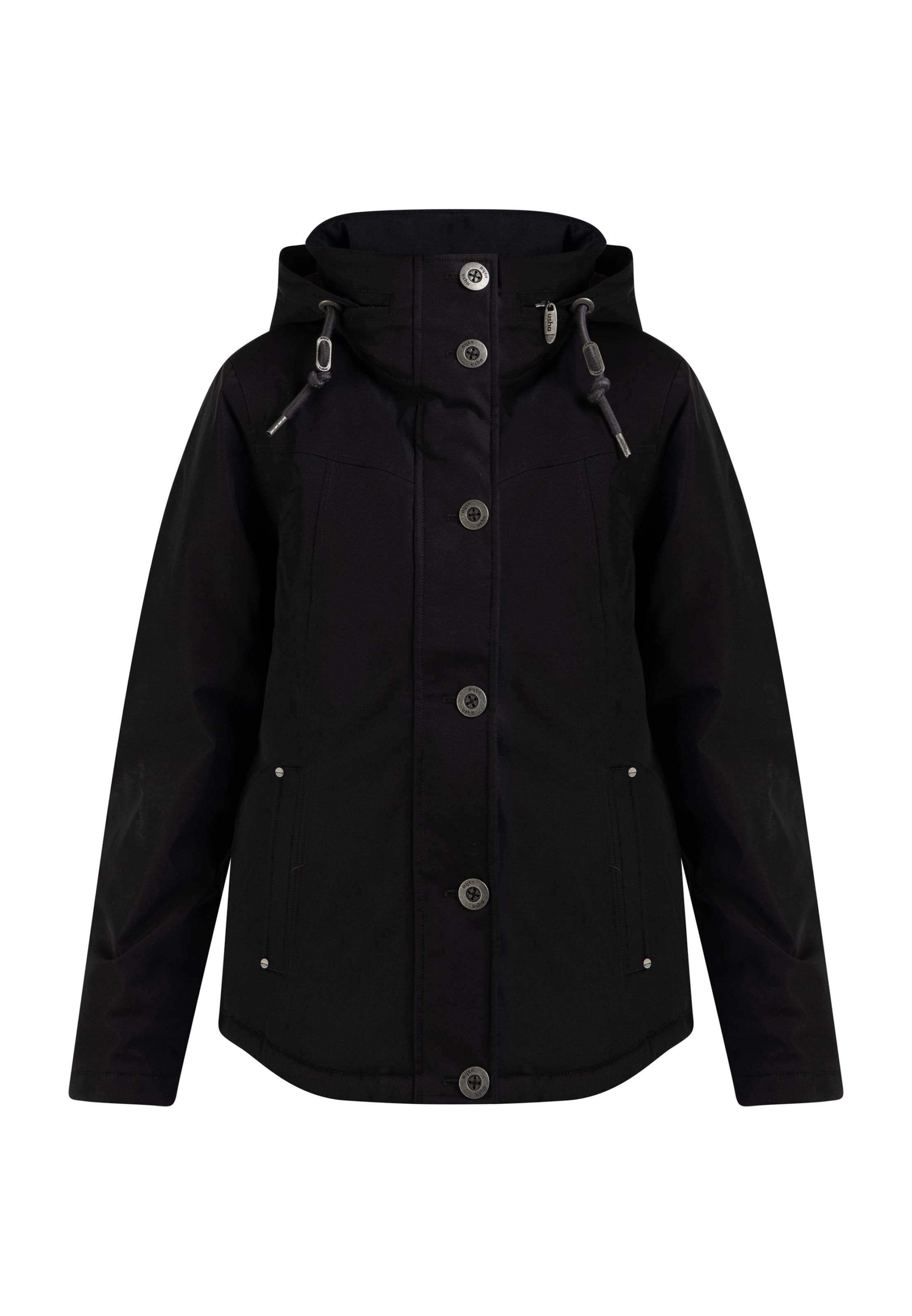 usha BLUE LABEL Övergångsjacka i svart: framsida