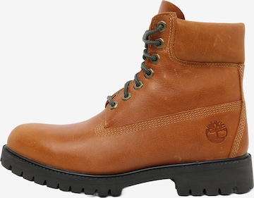 TIMBERLAND - Bota com atacadores 'HERITAGE' em castanho: frente
