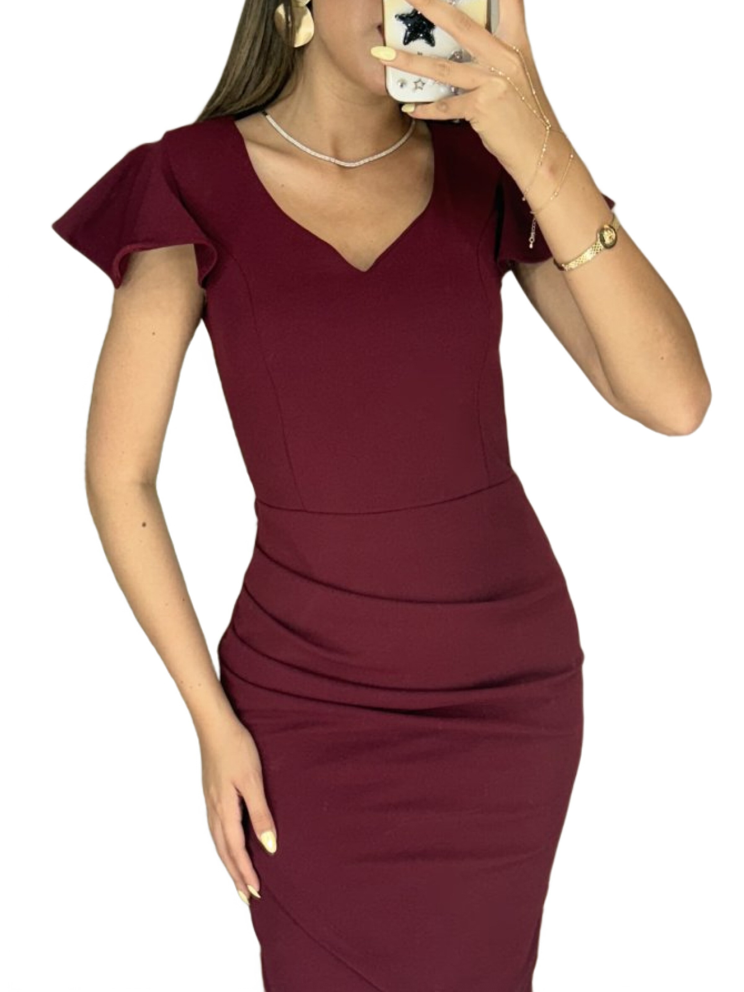 JANE's Evening dress in Red: front