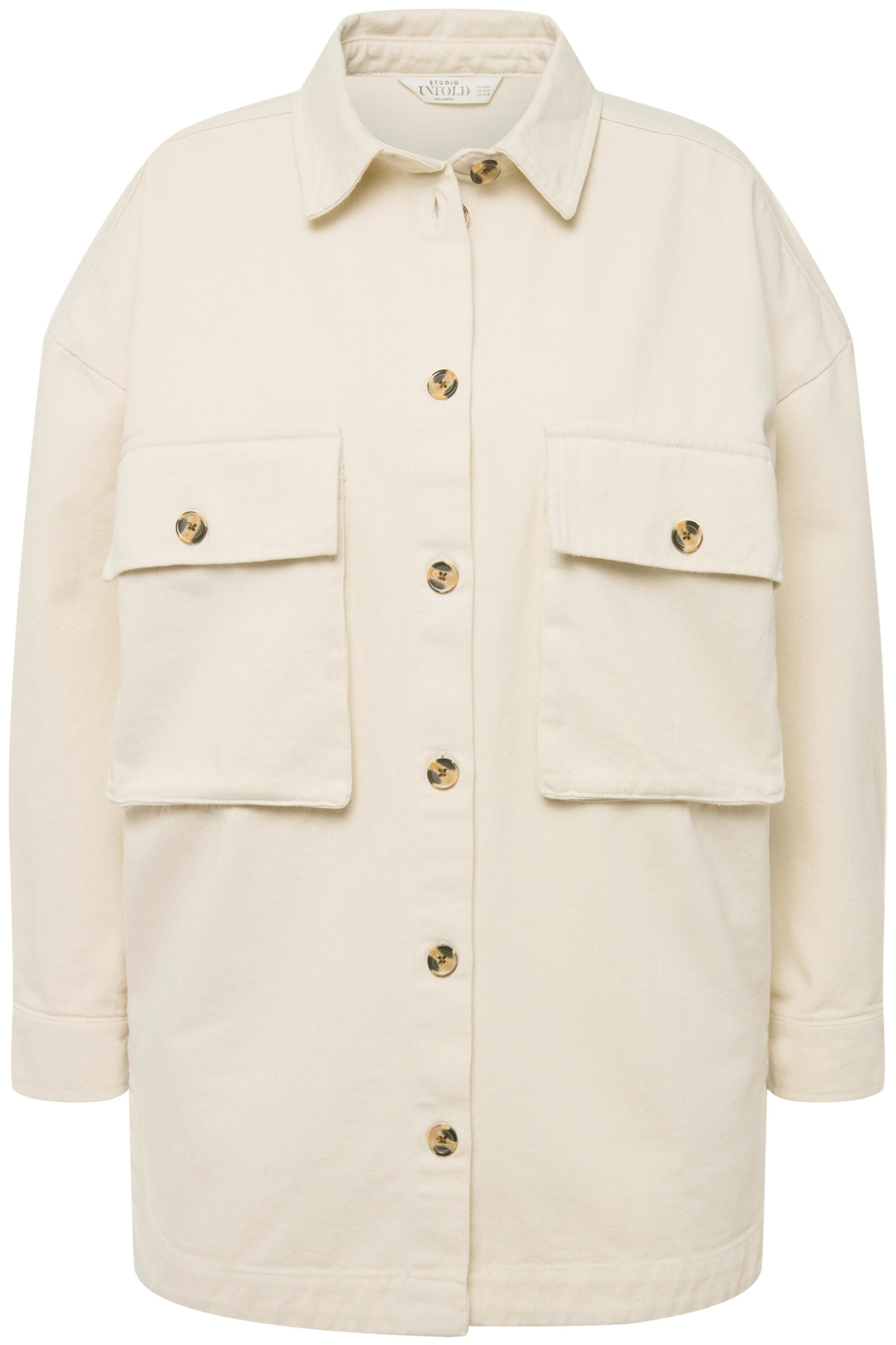 Studio Untold Blouse in Beige: voorkant