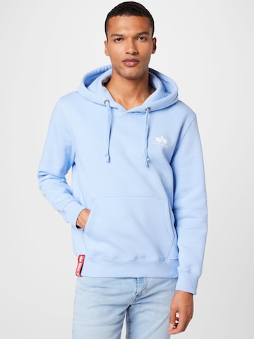 ALPHA INDUSTRIES Regular fit Sweatshirt i blå: framsida