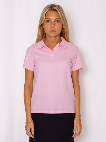 FRUIT OF THE LOOM Shirt 'Womens premium short sleeve polo' in Pink: front