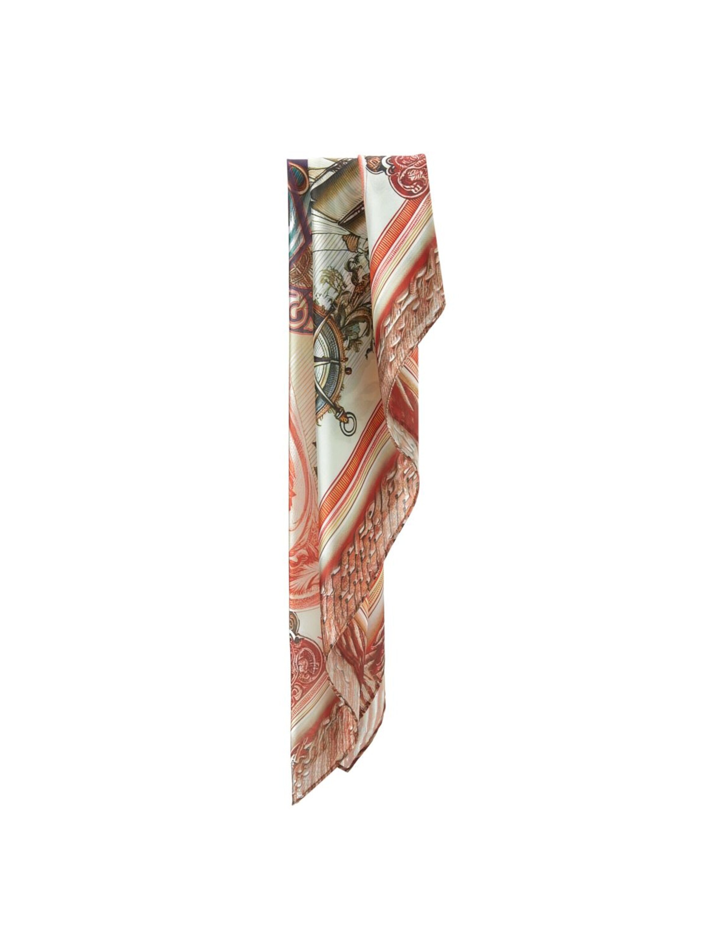 19V69 ITALIA Halsduk 'Carré de soie Red Boat' i 70x70 cm i röd, Produktvy