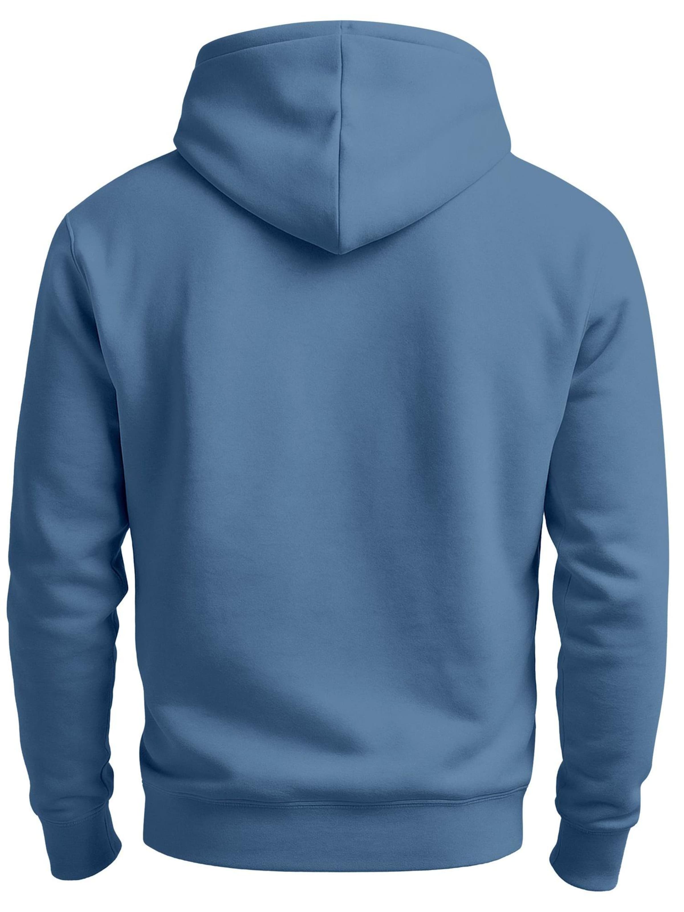 Neverless Sweatshirt 'Bäume Badge 1' in Blau
