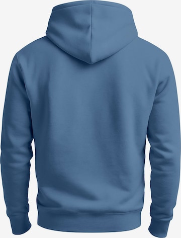 Neverless Sweatshirt 'Mountain Lineart' in Blau: Vorderseite