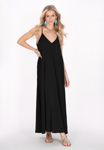 IZIA Summer dress 'Spring Summer' in Black: front
