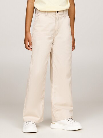 TOMMY HILFIGER Loose fit Pants 'Essential' in Beige: front