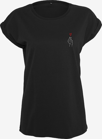 Urban Classics Shirt in Schwarz: Vorderseite