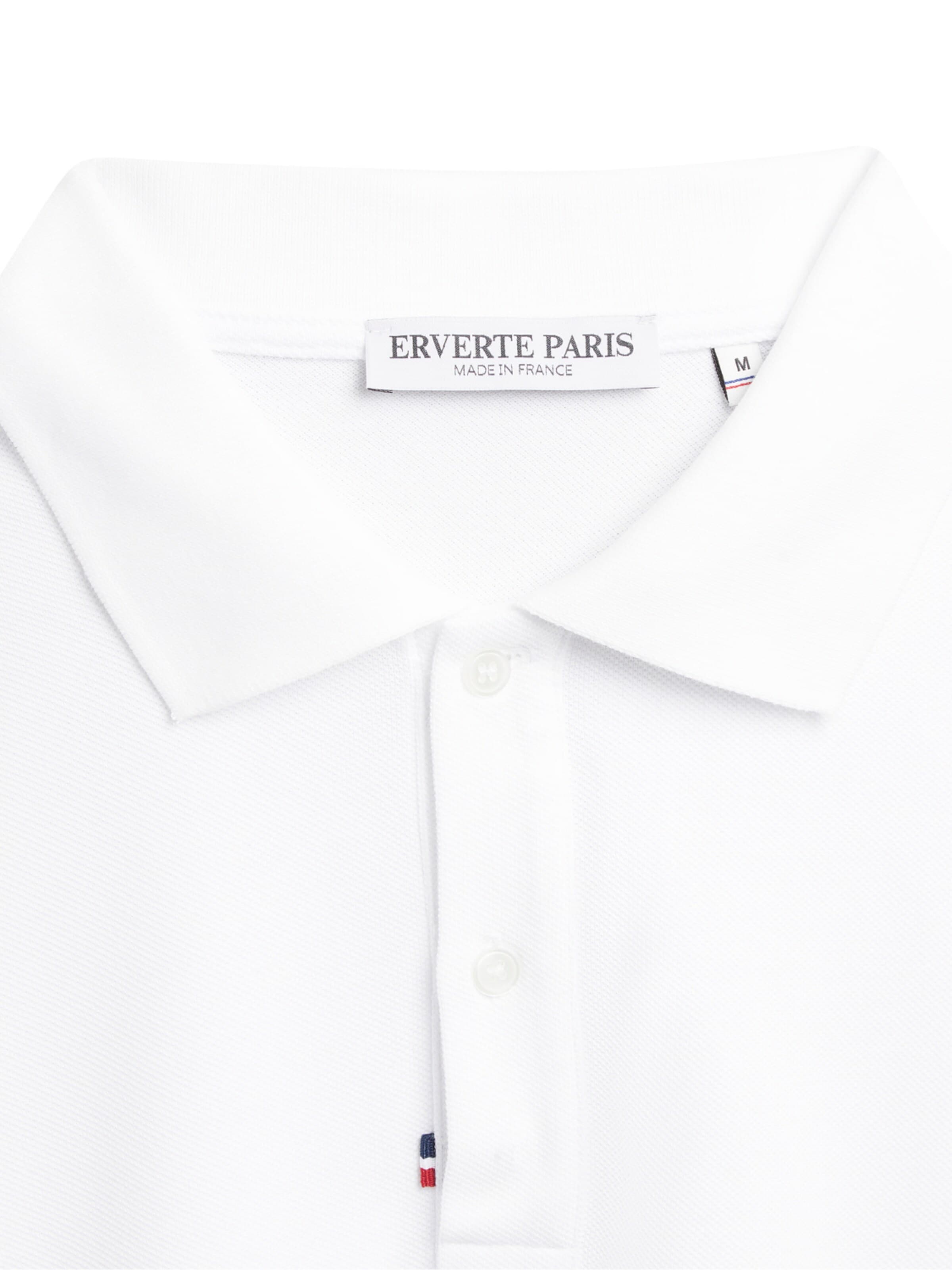 ERVERTE Paris Koszulka 'Polo Made in France' w kolorze biały