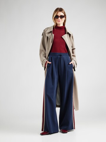 Weekend Max Mara Wide Leg Hose 'MARSALA' in Blau