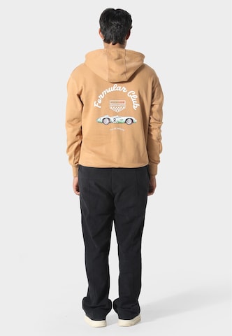 Pas De Monaco Sweatshirt 'Formular Club' in Brown