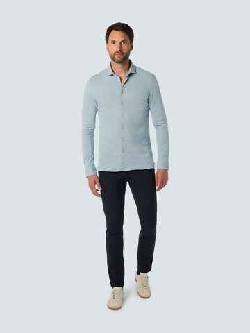 No Excess Regular fit Button Up Shirt in Blue