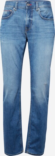 TOMMY HILFIGER Jeans 'Denton' in de kleur Blauw denim / Cognac / Rood / Wit, Productweergave