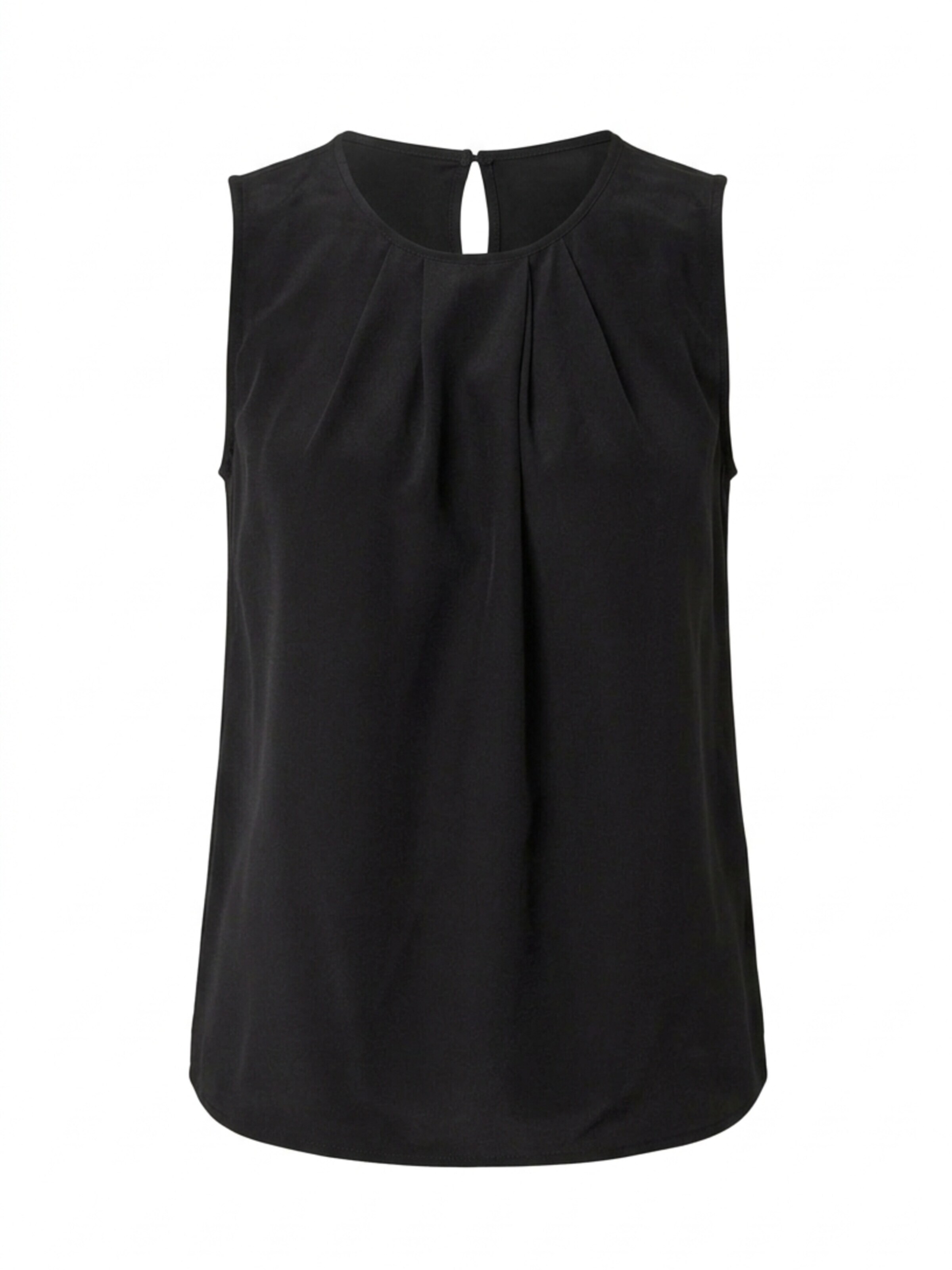 Posh Gear Blouse 'Seidenbluse Gileseta' in Zwart: voorkant