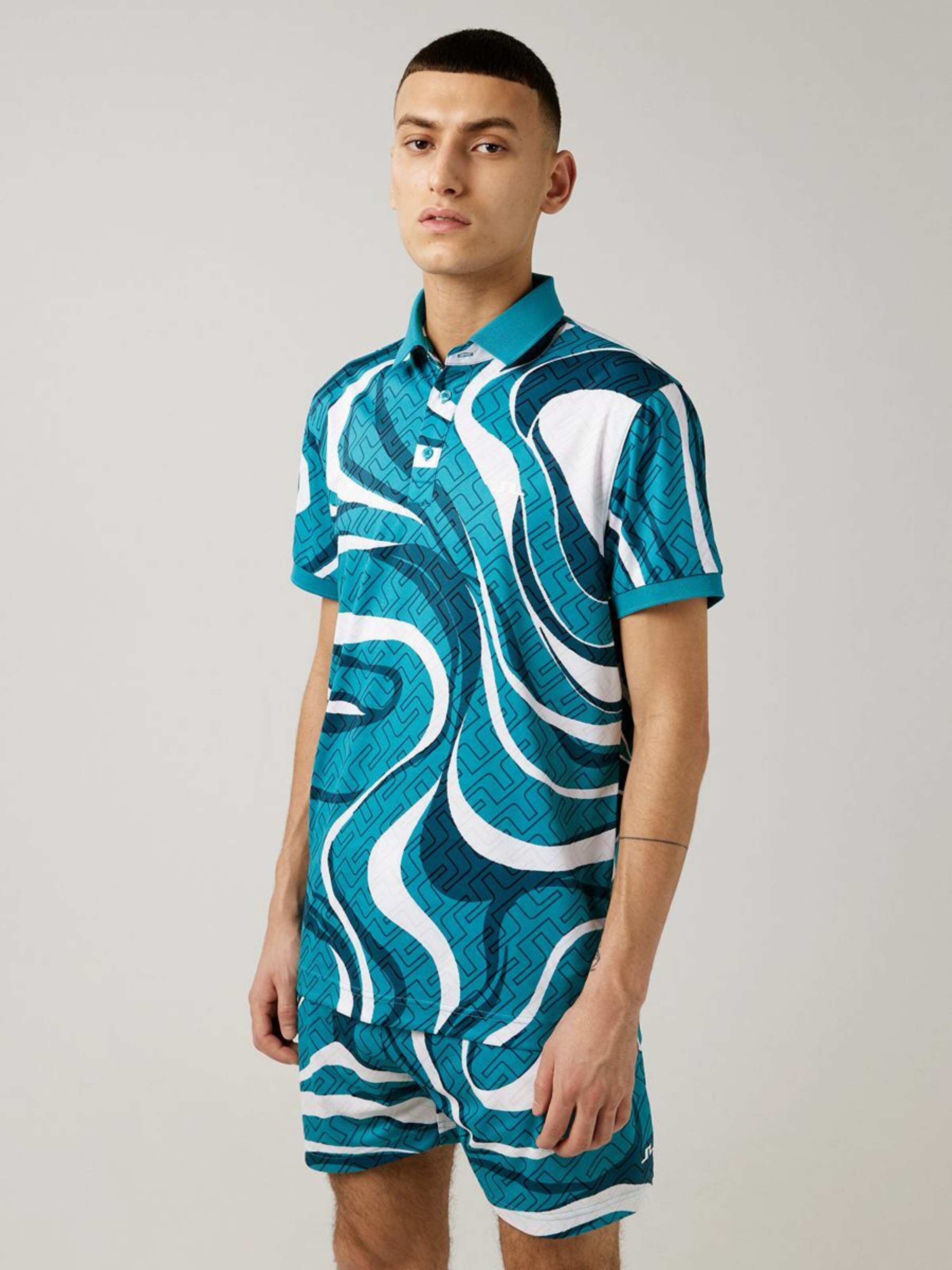 Männer Shirts J.Lindeberg Shirt in Blau - ZM32437 Männer Shirts J.Lindeberg Shirt in Blau - ZM32437
