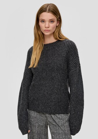 QS Pullover in Grau: Vorderseite