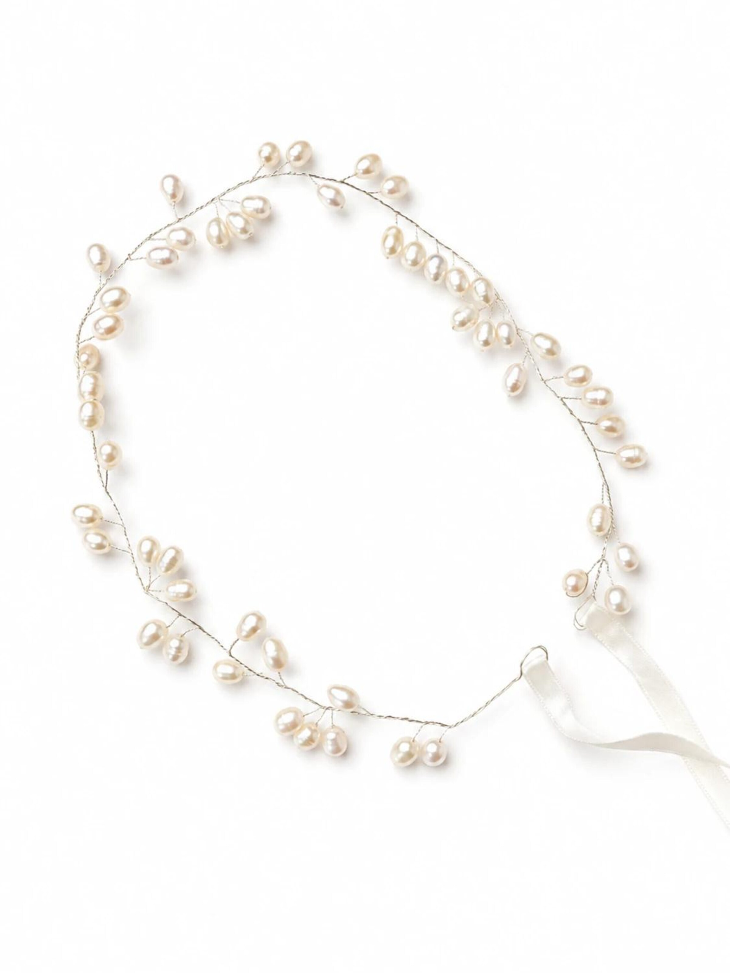 Sally Jane Bridal Ornement pour cheveux 'Dinja Hairvine Silver' en One Size en argent, Vue avec produit
