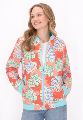 Veste mi-saison MYMO en orange : devant
