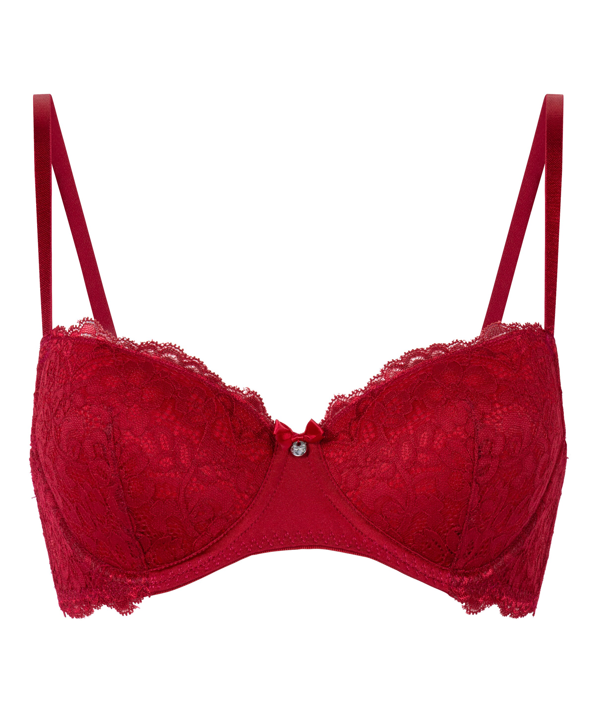 Hunkemöller Klassiek BH 'Marine' in Rood: voorkant