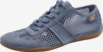 Chaussure de sport à lacets Tamaris en bleu : devant