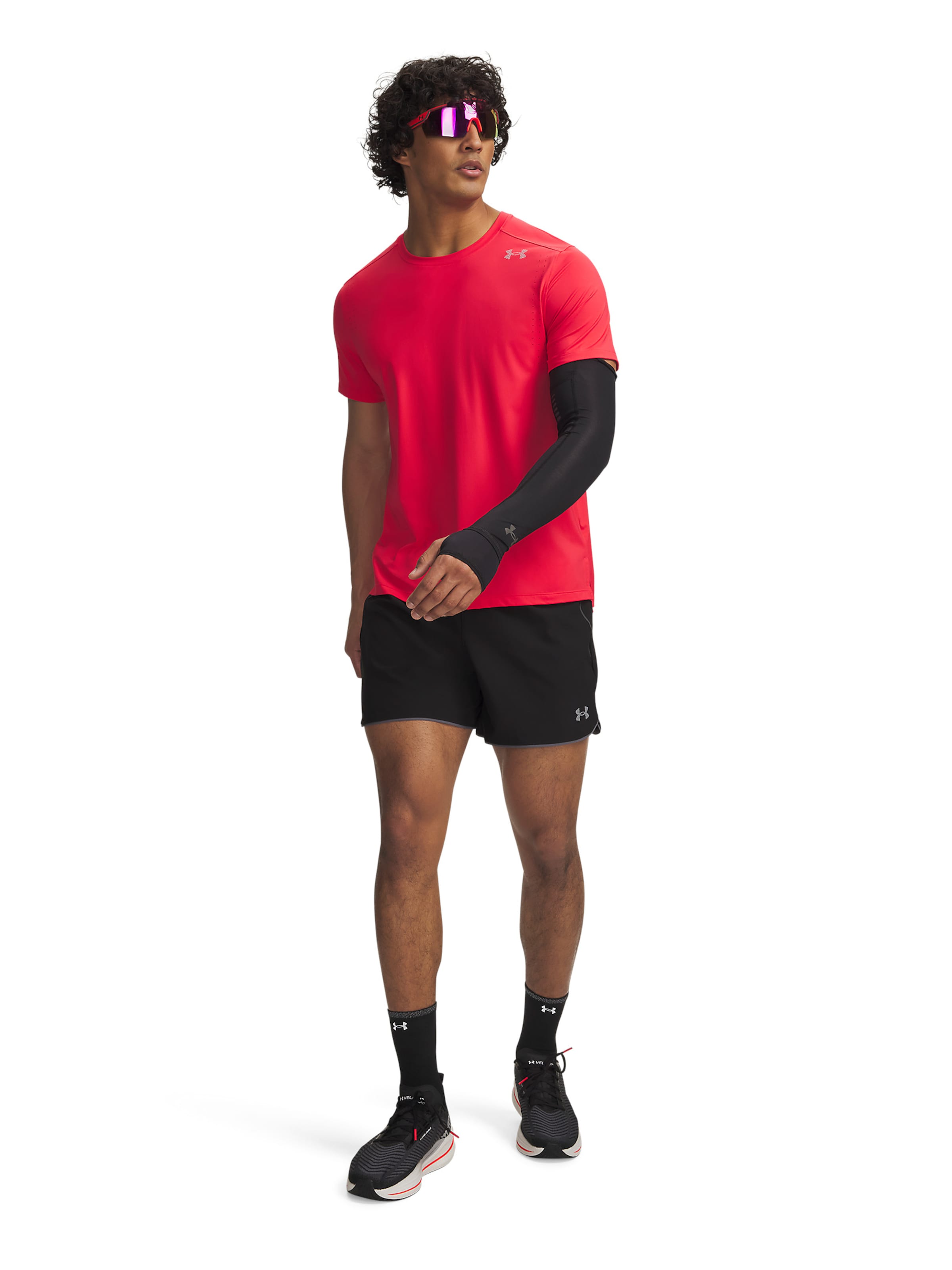 UNDER ARMOUR Regular Sportbroek 'UA Velociti Pro' in Zwart: voorkant