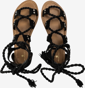 DreiMaster Vintage - Sandálias com tiras em preto