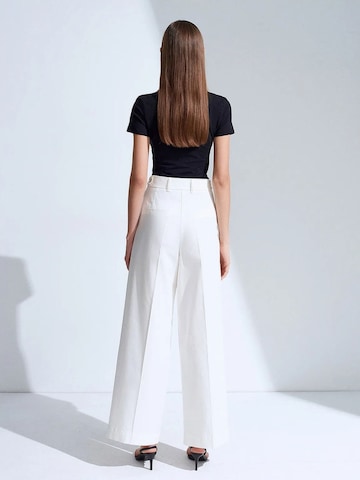 Dilvin Wide Leg Hose 'Hose'‌‌ in Weiß