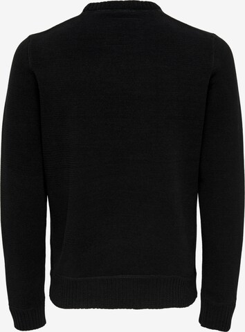 Only & Sons Pullover 'Ese' in Schwarz