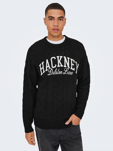 Pull-over 'ONSMack' Only & Sons en noir : devant