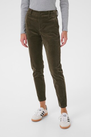 Part Two Tapered Bukser 'Soffysa' i brun: forside