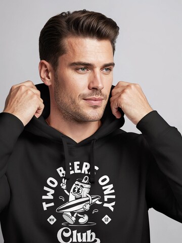 Neverless Sweatshirt 'Two Beers only' in Black