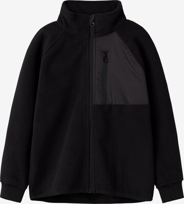 NAME IT Fleece Jacket in Black: front