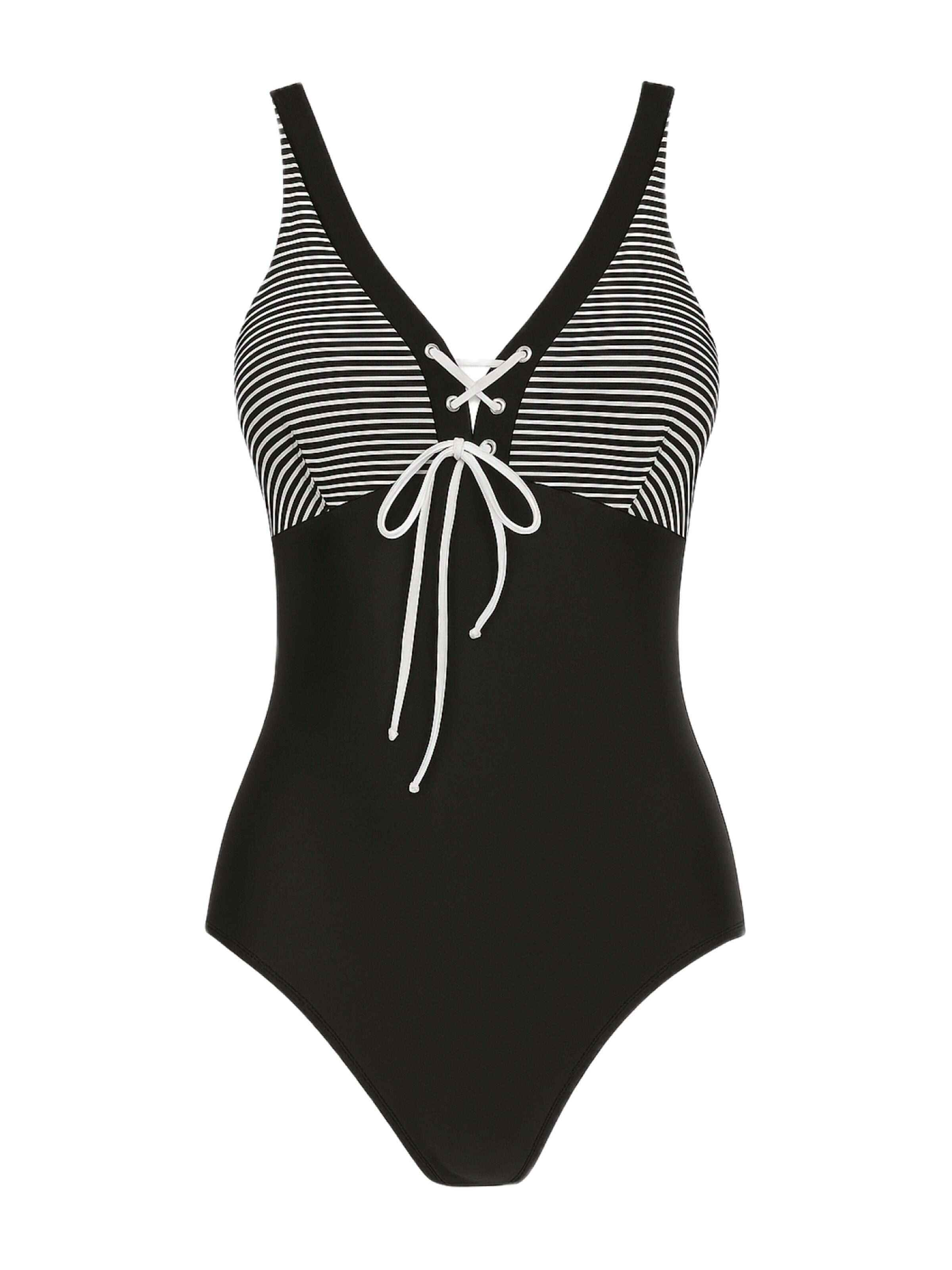 C&City Bralette Swimsuit in Black: front
